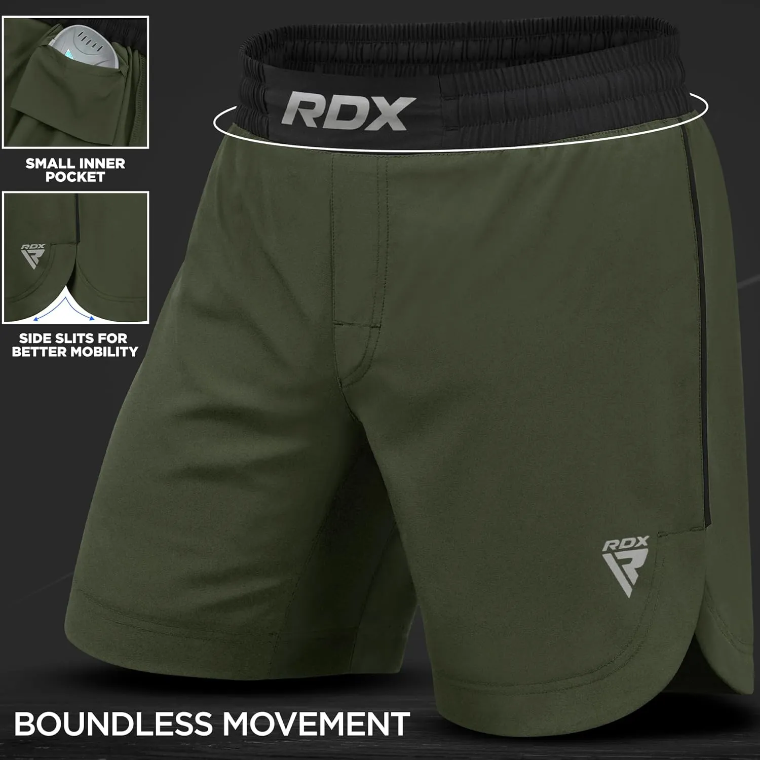 RDX MMA Shorts for Training & Kickboxing  Fighting Shorts for Martial Arts, Cage Fight, Muay Thai, BJJ, Boxing, Grappling