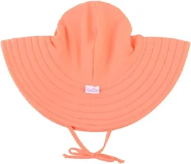 RuffleButts Baby/Toddler Girls UPF 50  Sun Protective Wide Brim Swimwear Sun Hat