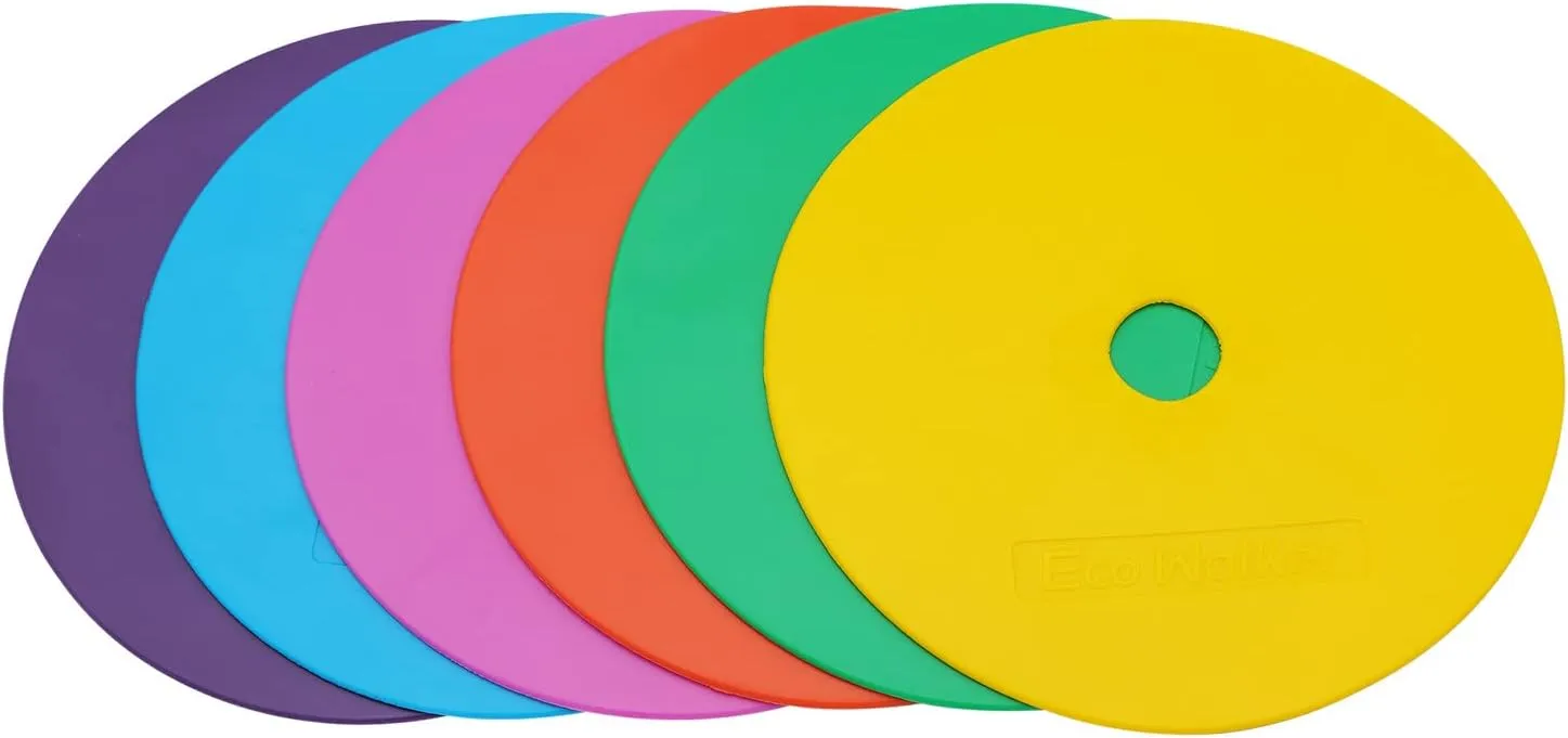 Spot Markers 6pcs 4inch 6inch 8inch 10inch 12inch Floor Marker for Kids Agility Training