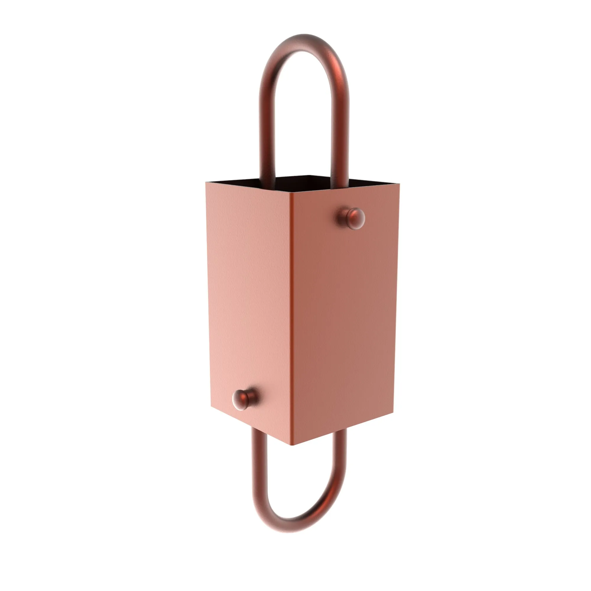 Square Link Rain Chain (Copper)