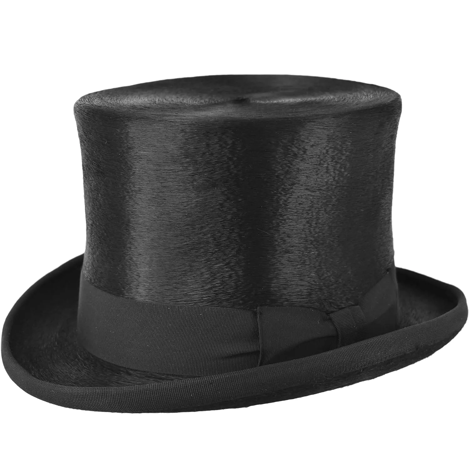 Top Hat melousine fur rabbit felt hat Black
