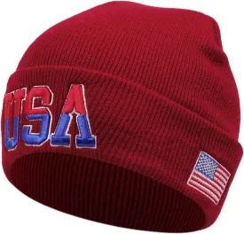 UMiCHOi USA Beanie Hats for Adults Men Women Black Gray Burgundy Hat Beanie Cap for Teens Youth