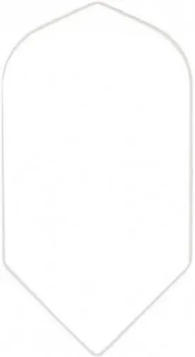 US Darts 5 Sets (15 Flights) White Slim Flights - 75 Micron