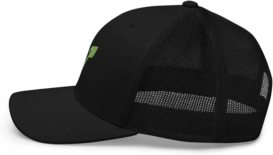 V for Vegan Veganism Embroidered Trucker Hat Cap Clothing Gift