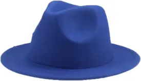 Women Fedora Hat Felted Solid khaki9 Black Dress Formal Panama Hats