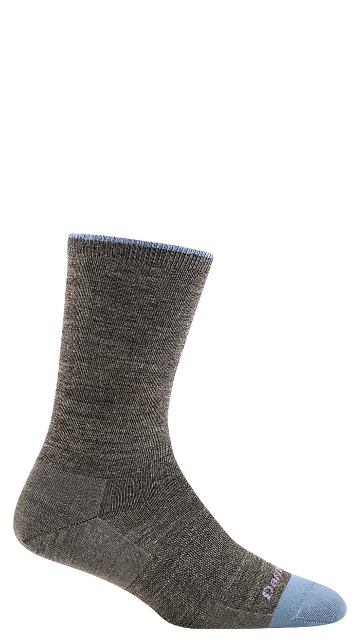 Women's Solid Basic Crew Lite Taupe